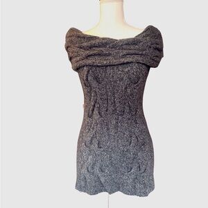 Cashmere Hand Knit vintage Saks‎ Fifth Ave Blue Label sleeveless sweater dress